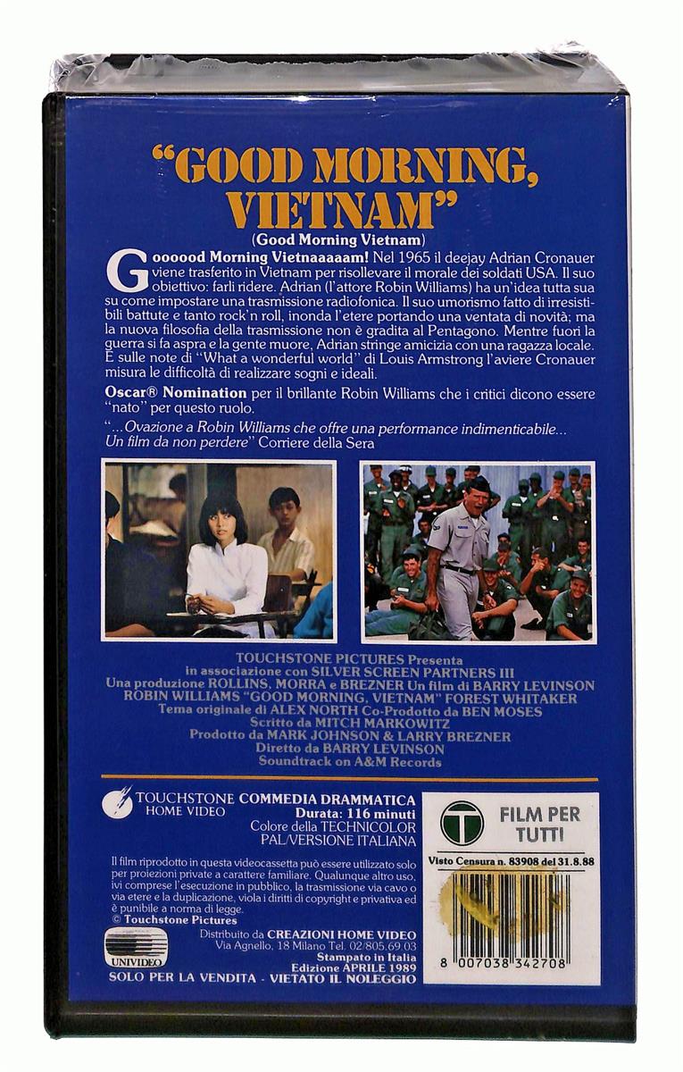 EBOND Good Morning Vietnam Robin Williams Touchstone VHS VH003866