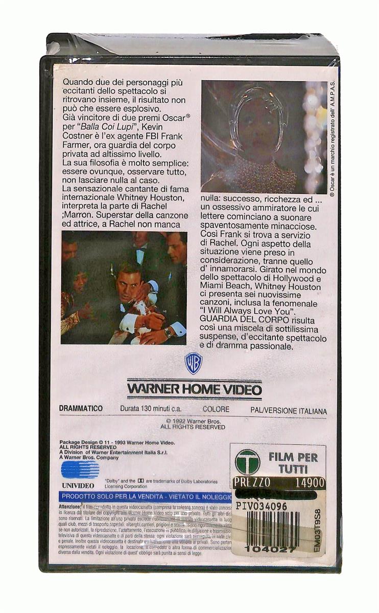EBOND Guardia Del Corpo Gli Scudi Wb VHS VH004317