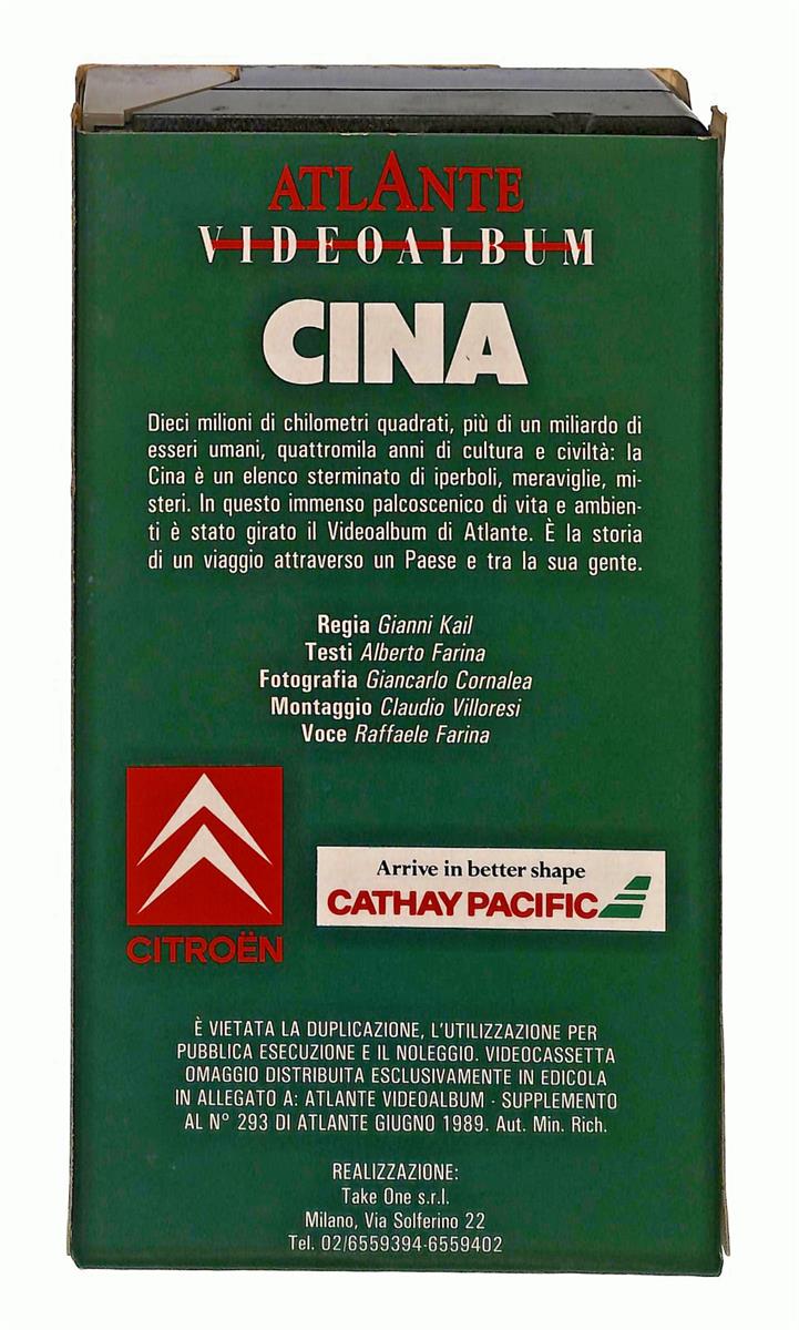 EBOND Cina Atlante Videoalbum Editoriale VHS VH004186