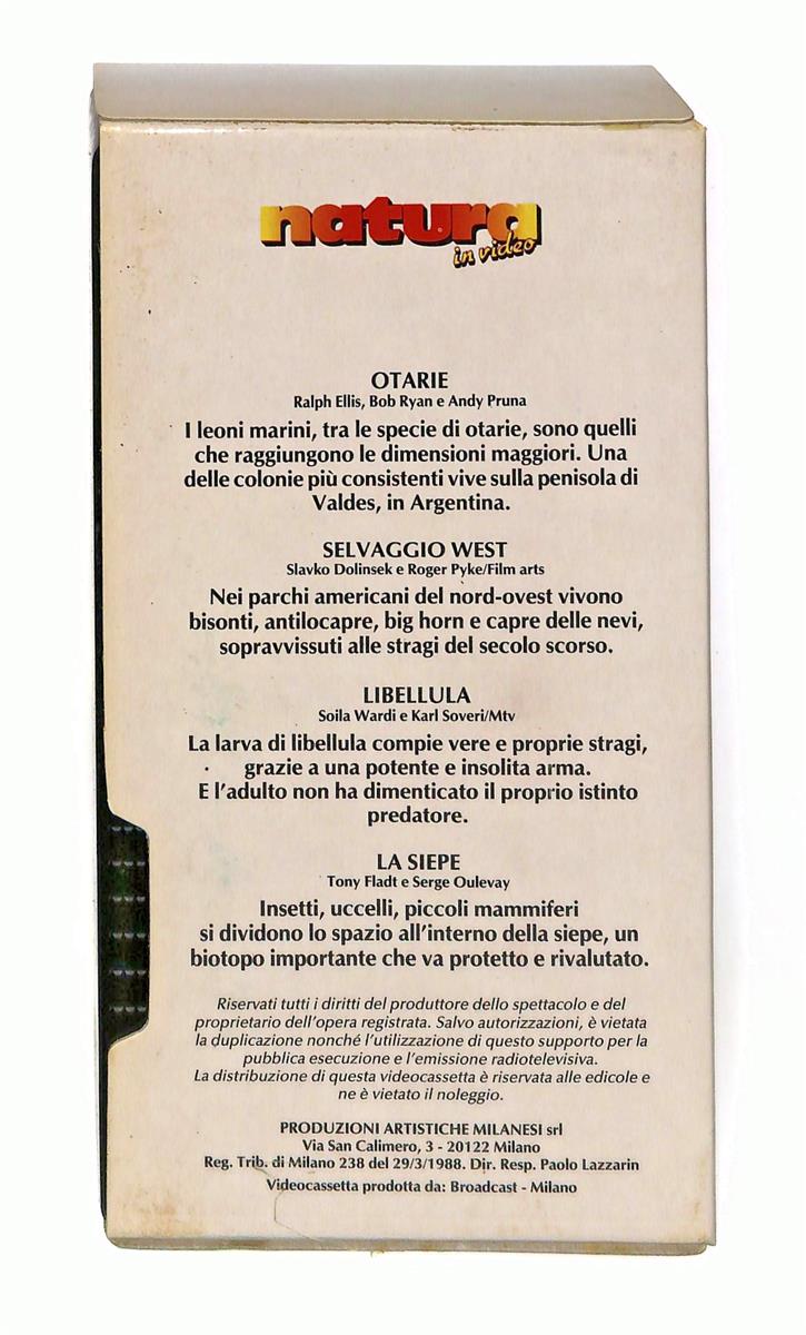 EBOND Natura In Video N 16 Otarie Selvaggio West VHS VH003601