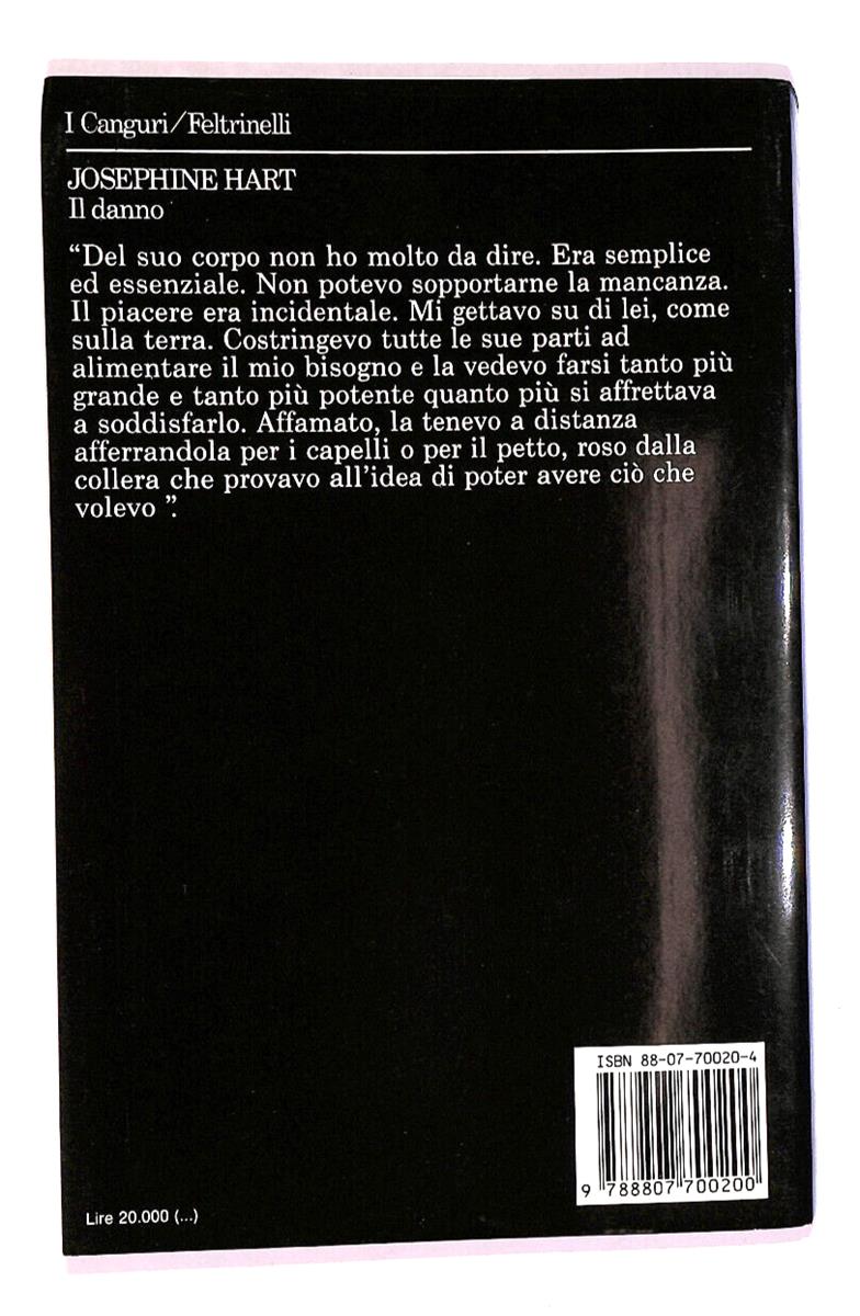 EBOND Il Danno Di Josephine Hart Libro LI015407