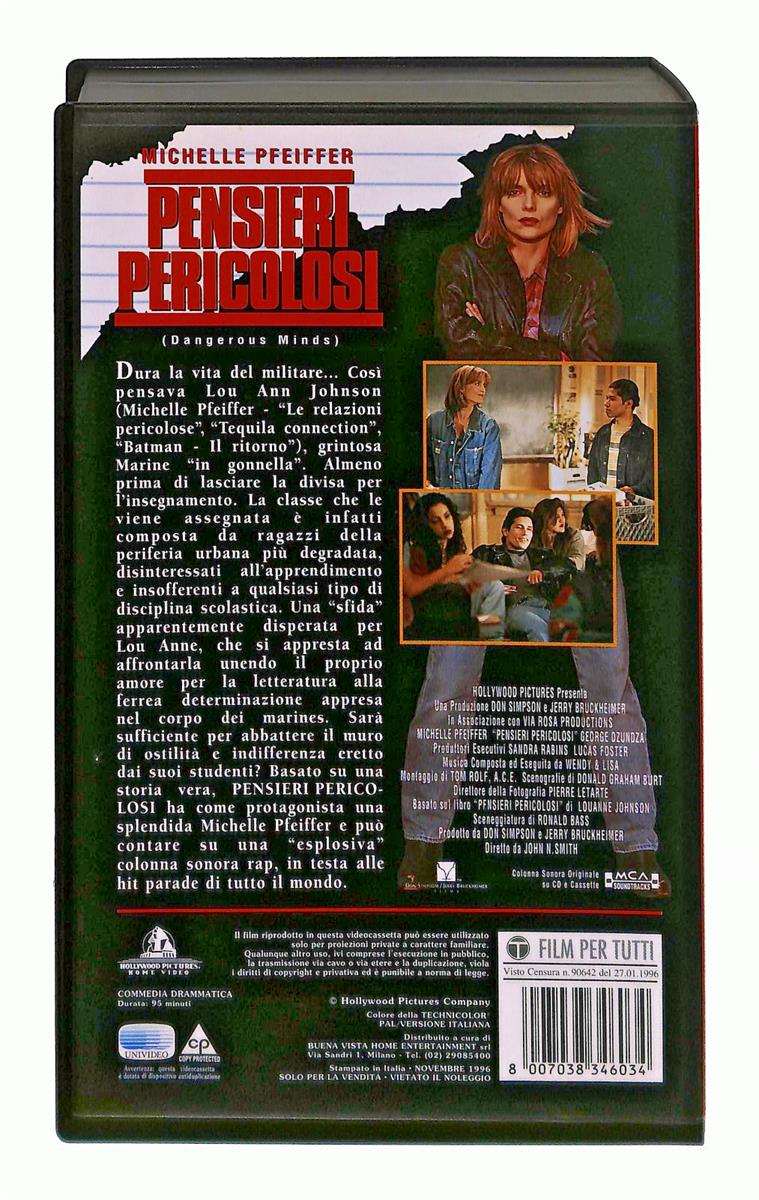 EBOND Pensieri Pericolosi Hollywood Pictures Home Video VHS VH003556