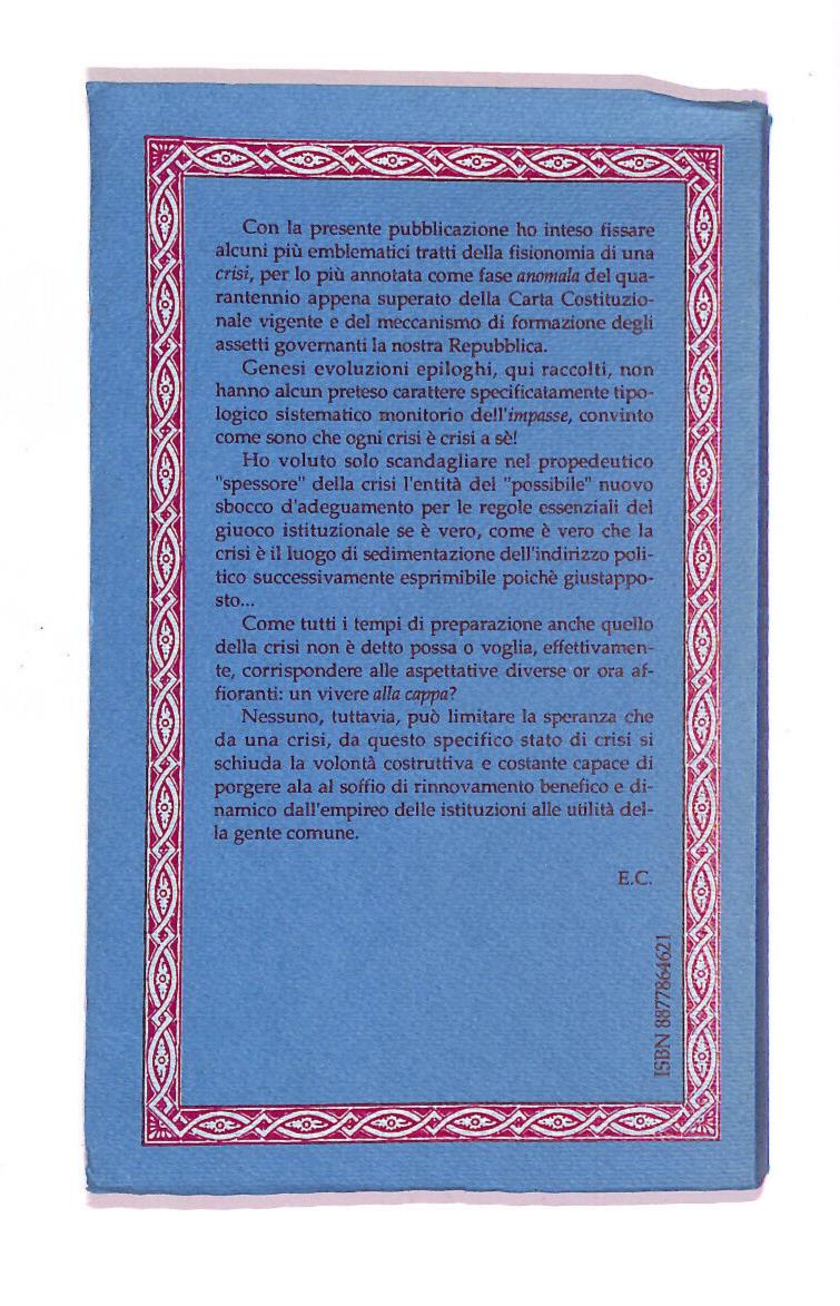 EBOND Cronaca Di Una Crisi Libro LI011965