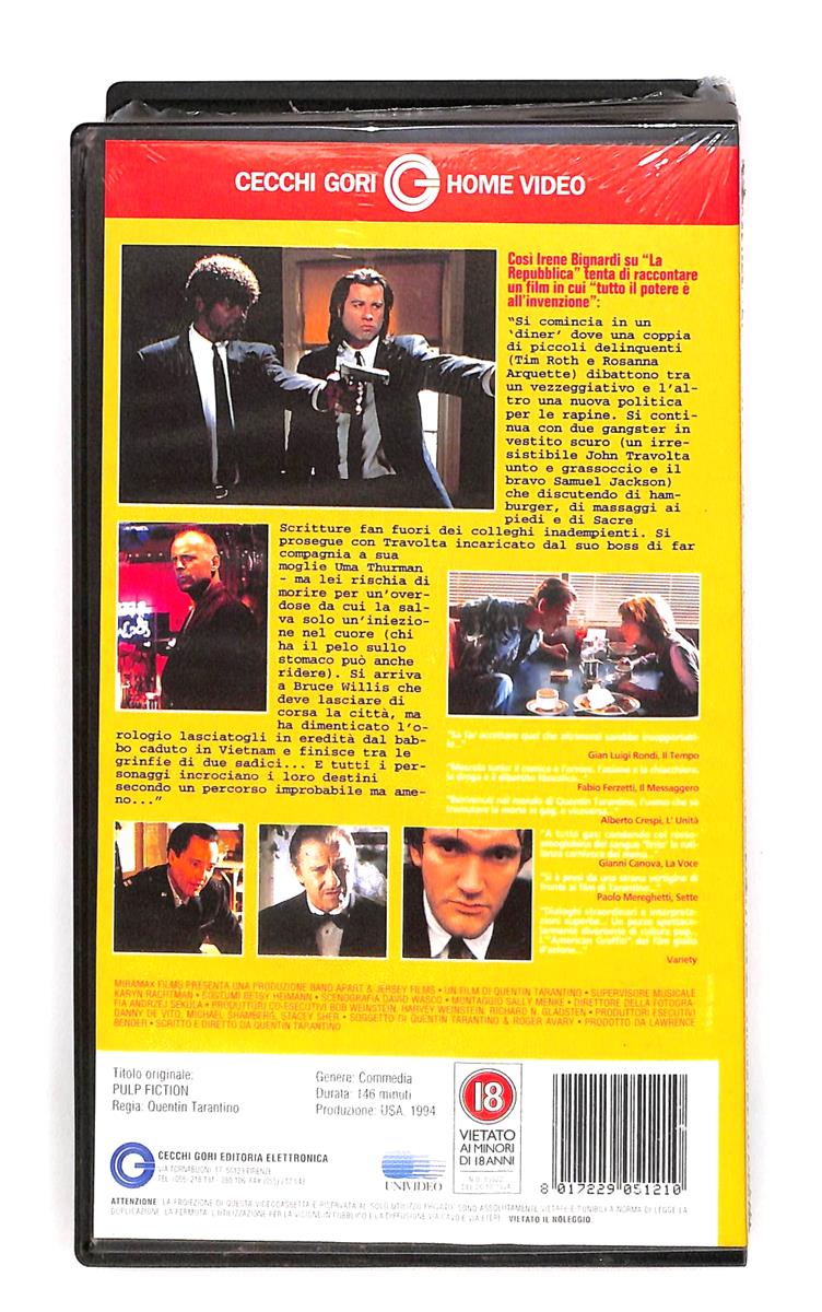 EBOND Pulp Fiction Cecchi Gori Home Video VHS VH004865