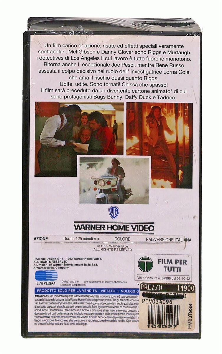 EBOND Arma Letale 3 Gli Scudi Wb VHS VH004313