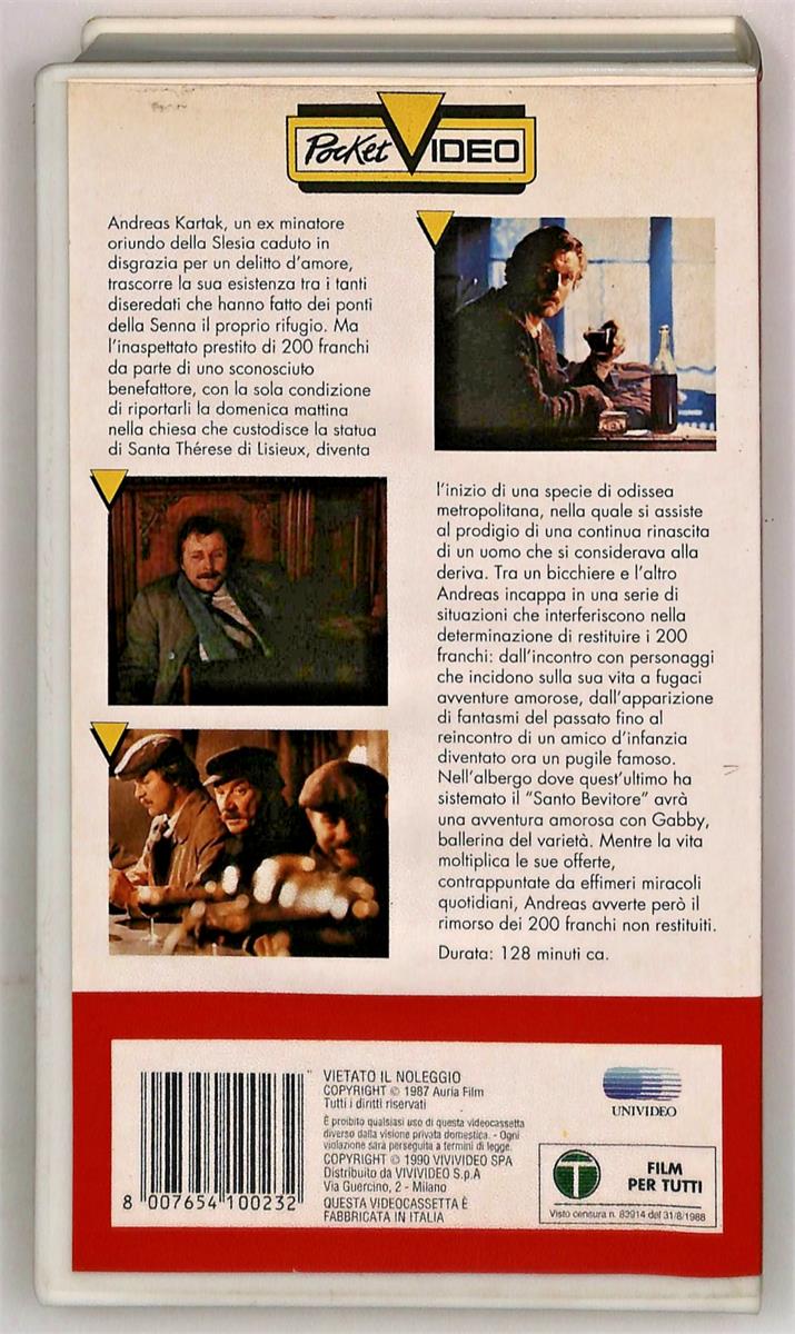 EBOND La Leggenda Del Santo Bevitore Vivivideo VHS VH005304