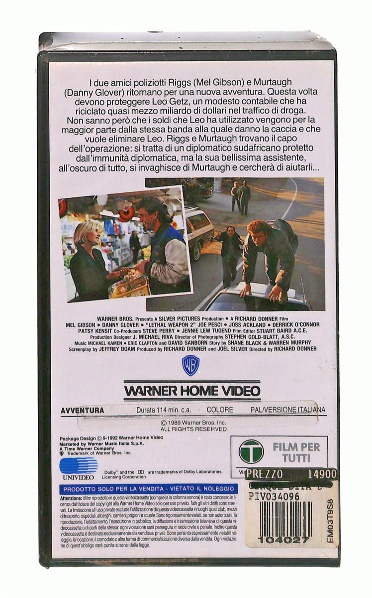 EBOND Arma Letale 2 Gli Scudi Wb VHS VH004289