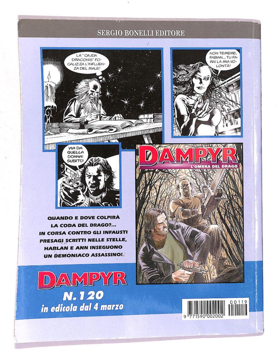 EBOND Dampyr N. 119 L'amante Del Vampiro Libro LI014118