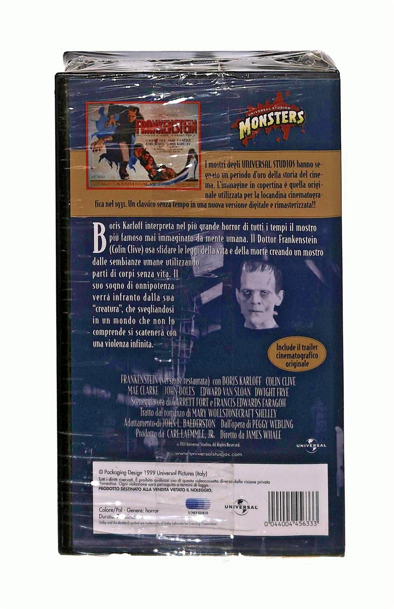 EBOND Frankenstein Universal Classic Monster Collection VHS VH004459