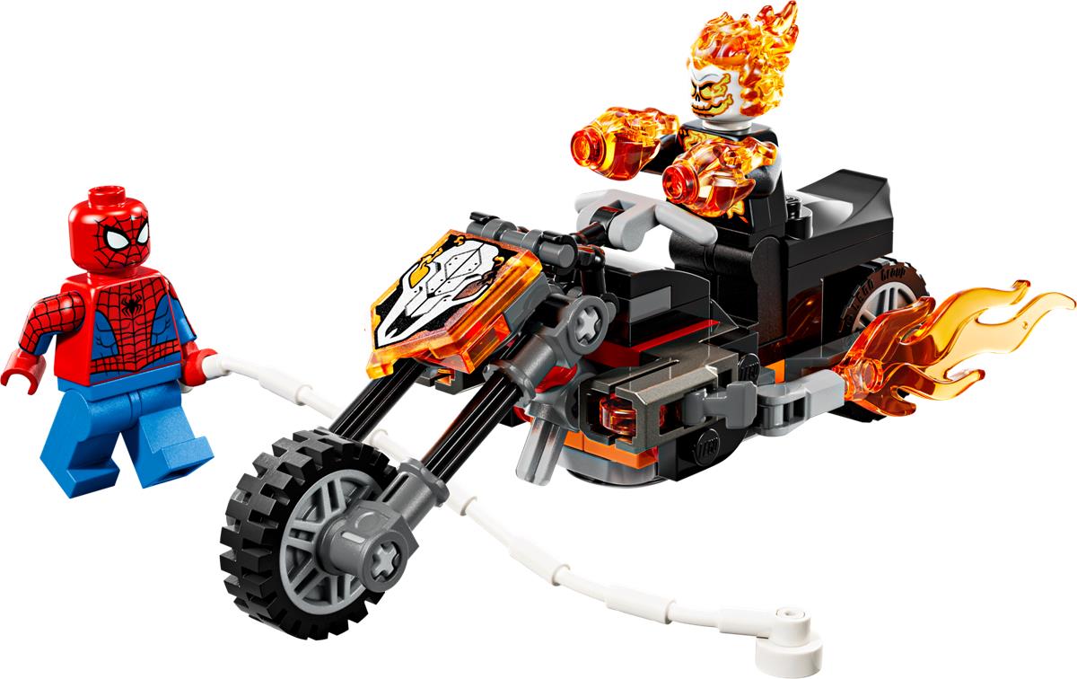 LEGO 76335 Spider-Man vs. Ghost Rider in motocicletta