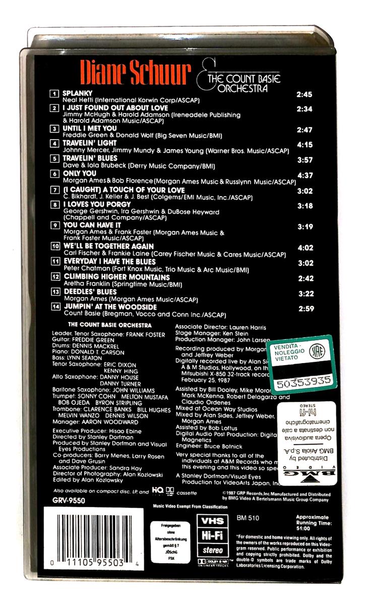 EBOND Diane Schuur The Count Basie Orchestra No Ita VHS VH004468