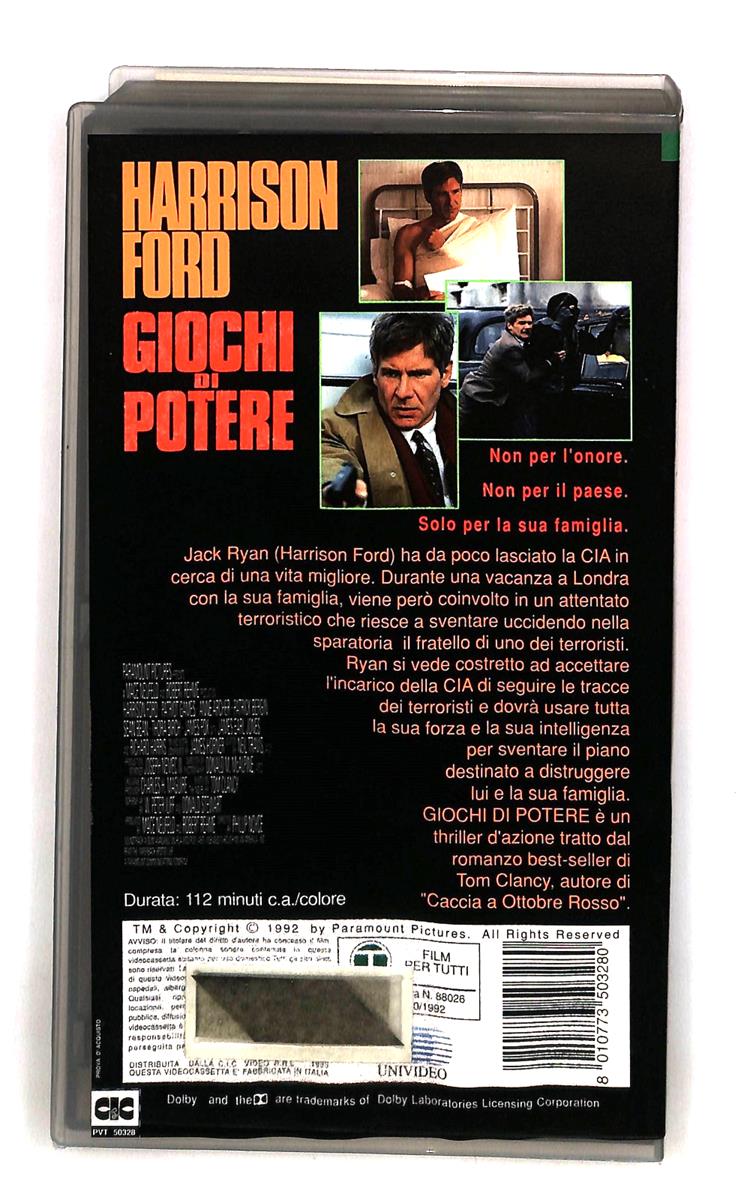EBOND Giochi Di Potere Paramount Cic VHS VH005061