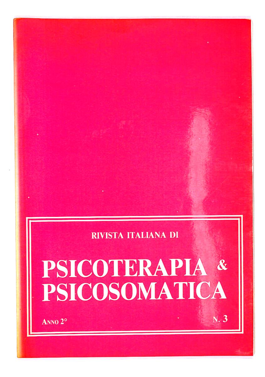 EBOND Rivista Italiana Di Psicoterapia e Psicosomatica N.3 Libro LI014101