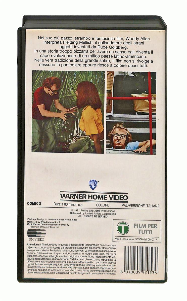 EBOND Il Dittatore Dello Stato Libero Di Bananas Gli Scudi Wb VHS VH004258