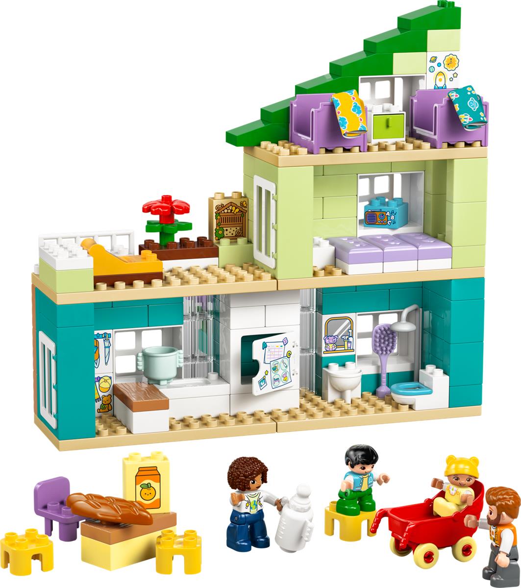 LEGO 10470 Casa familiare moderna 3 in 1 con personaggi