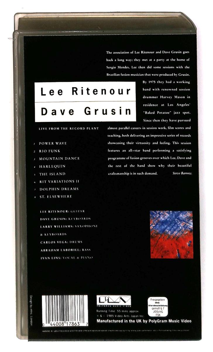 EBOND Lee Ritenour Dave Grusin No Ita VHS VH003055