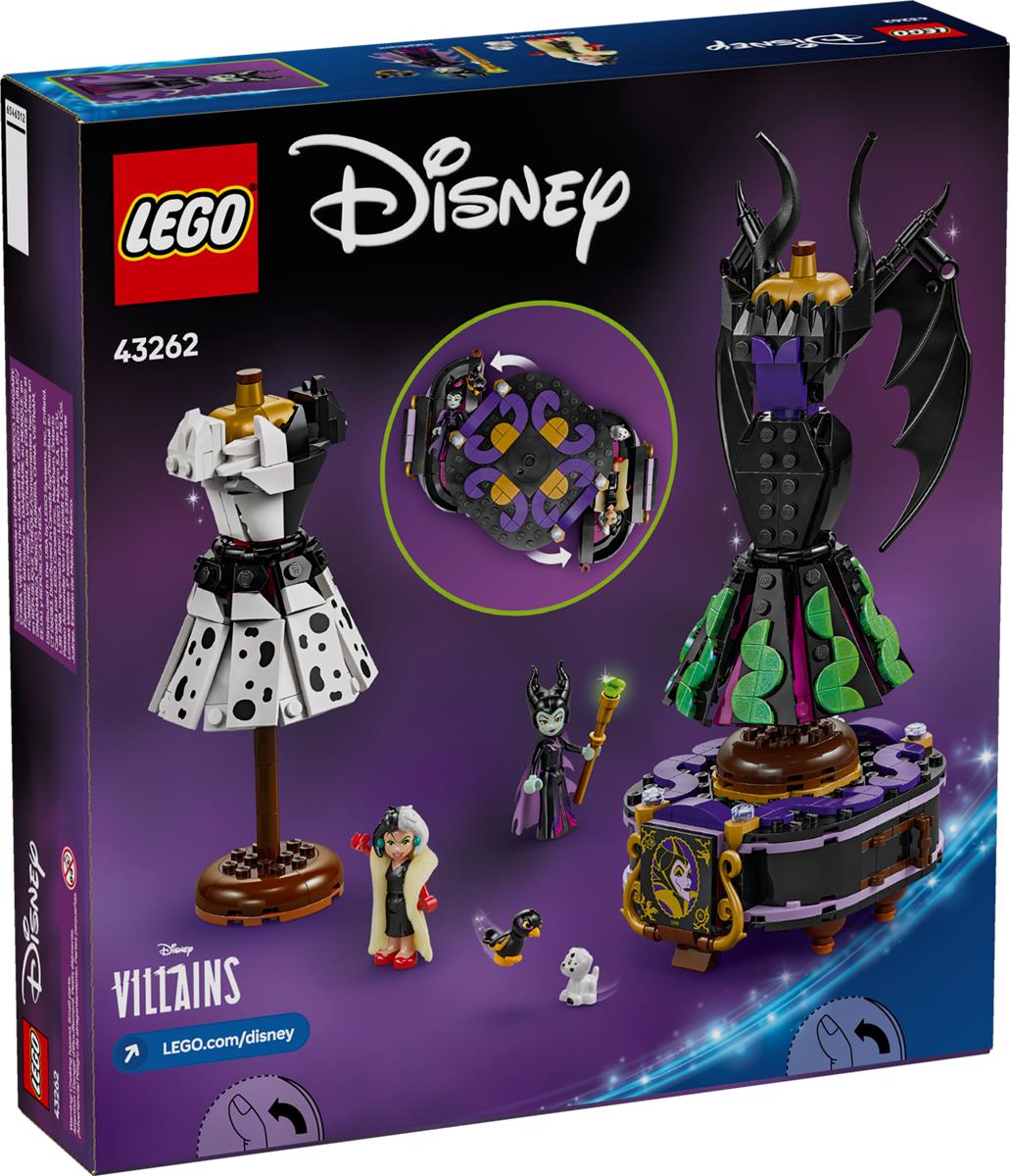 LEGO 43262 Abiti di Malefica e Crudelia De Mon