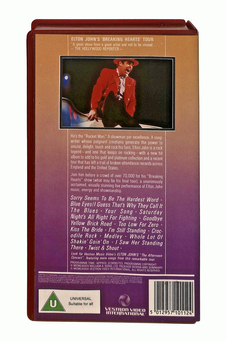 EBOND The Night Time Concert Elton John No Ita In Lingua Inglese VHS VH003805