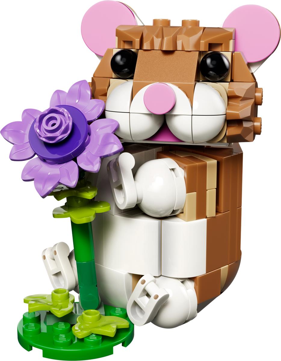 LEGO 31376 Simpatico criceto con fiore