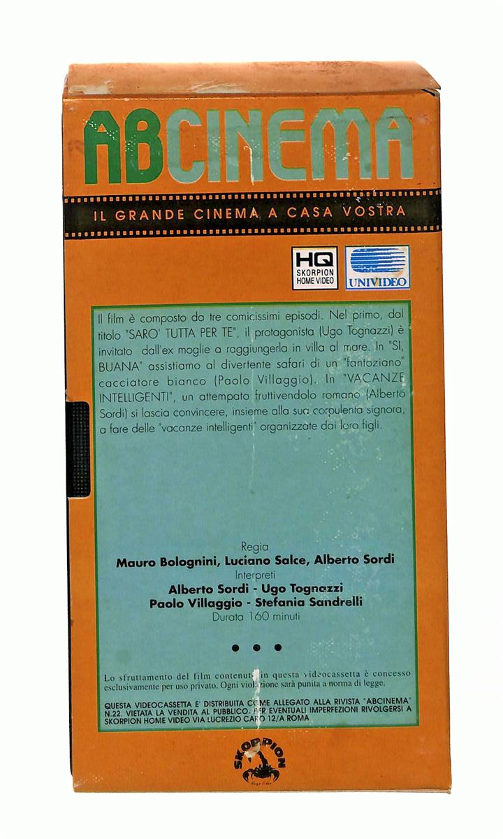 EBOND Dove Vai In Vacanza Alberto Sordi Abcinema VHS VH003584