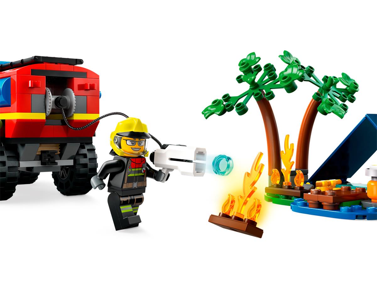 LEGO 60412 Fuoristrada antincendio e gommone di salvataggio