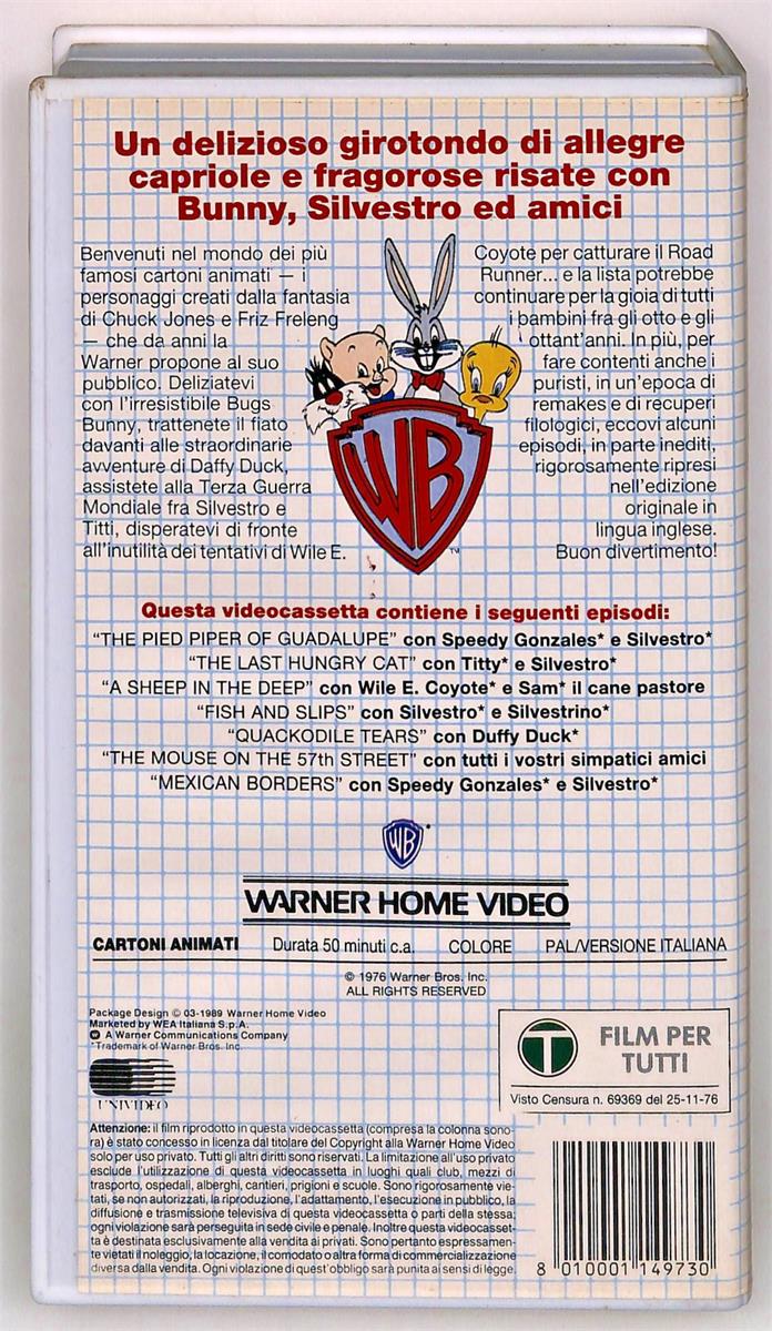 EBOND Cartoonshow N 7 Silvestro Gonzales Vincitori e Vinti Parte 1 VHS VH004720