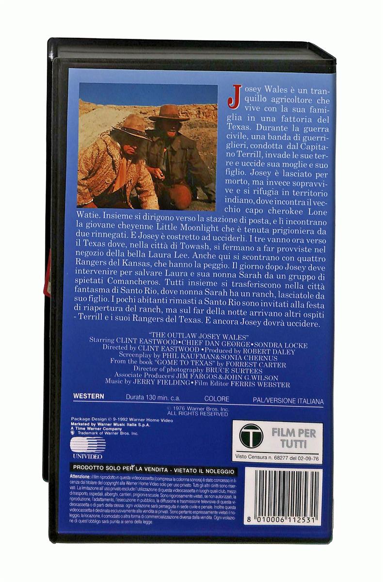 EBOND Il Texano Dagli Occhi Di Ghiaccio Gli Scudi Wb VHS VH004253