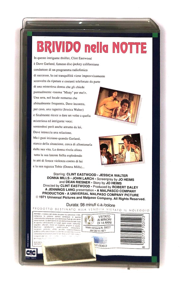 EBOND Brivido Nella Notte Universal Cic VHS VH003305