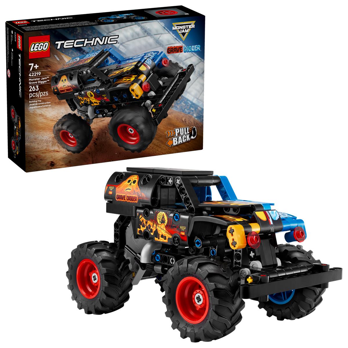 LEGO 42219 Monster Jam™ Grave Digger™ Fuoco e Ghiaccio