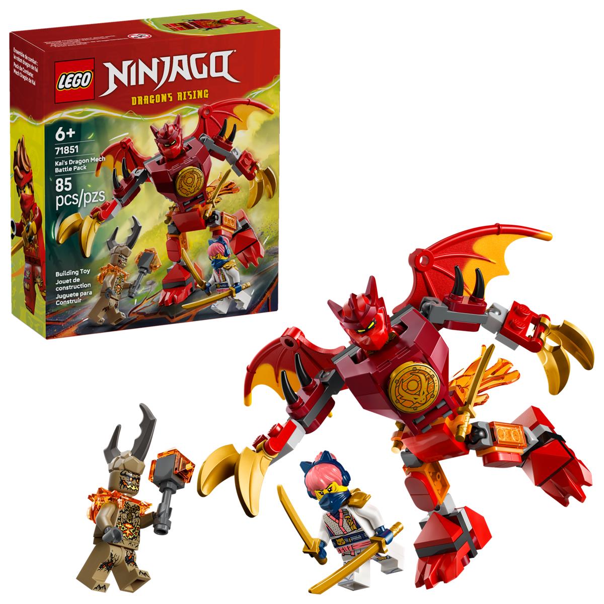 LEGO 71851 Battle Pack Mech Drago di Kai