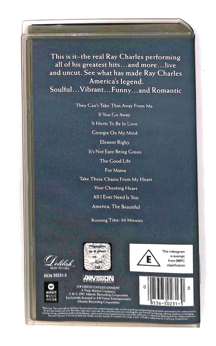EBOND Ray Charles Live 1991 No Ita VHS VH003025