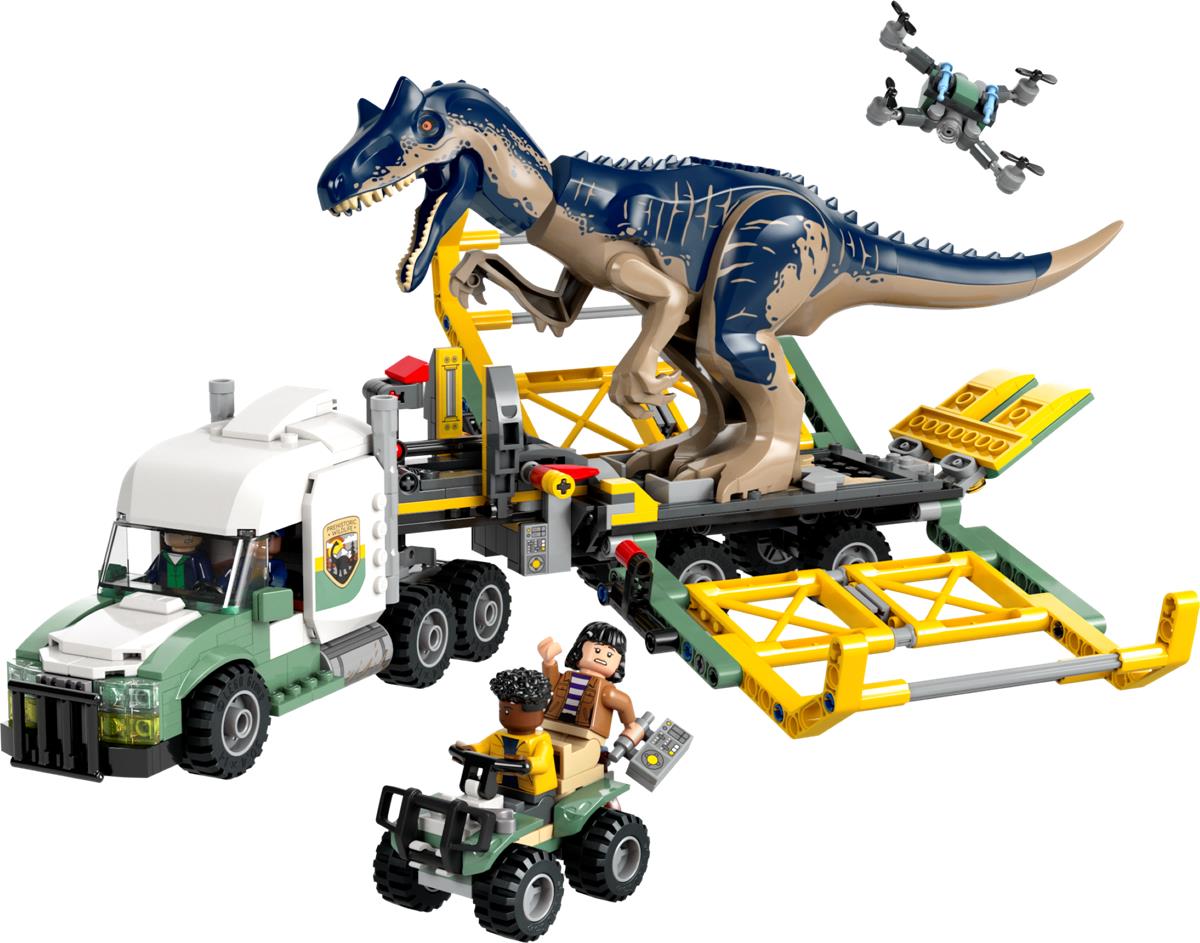 LEGO 76966 Missione dinosauro: camion di trasporto dell’allosauro