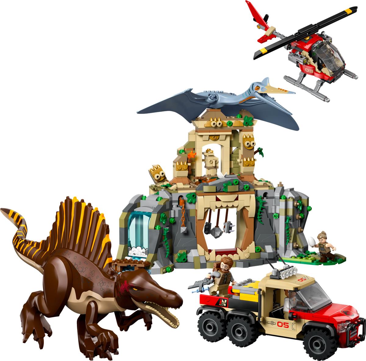 LEGO 76976 Missione aerea con Spinosauro e Quetzalcoatlus
