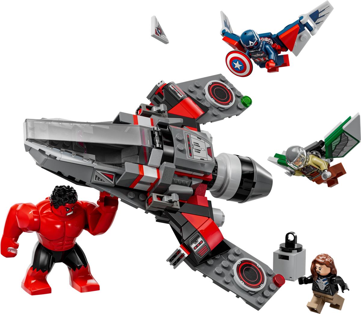 LEGO 76292 Battaglia Captain America vs. Hulk Rosso