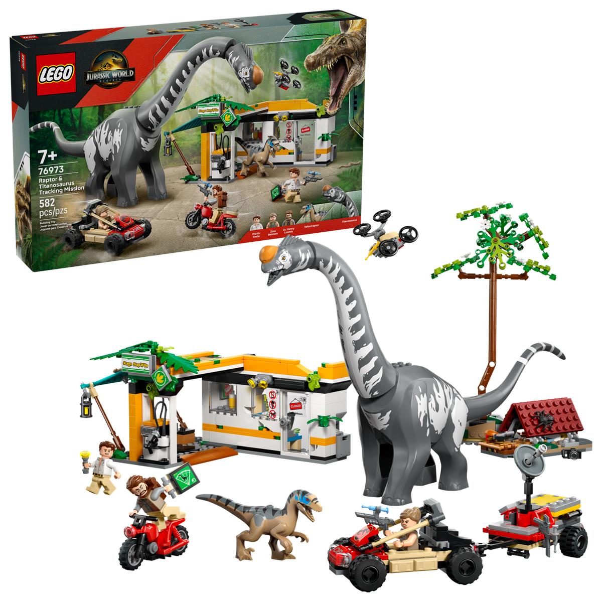 LEGO 76973 Alla ricerca del Raptor e del Titanosauro