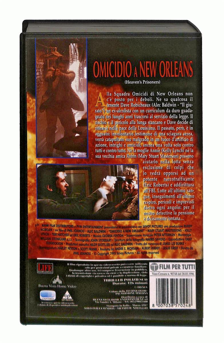 EBOND Omicidio a New Orleans Buena Vista Home Video VHS VH003532