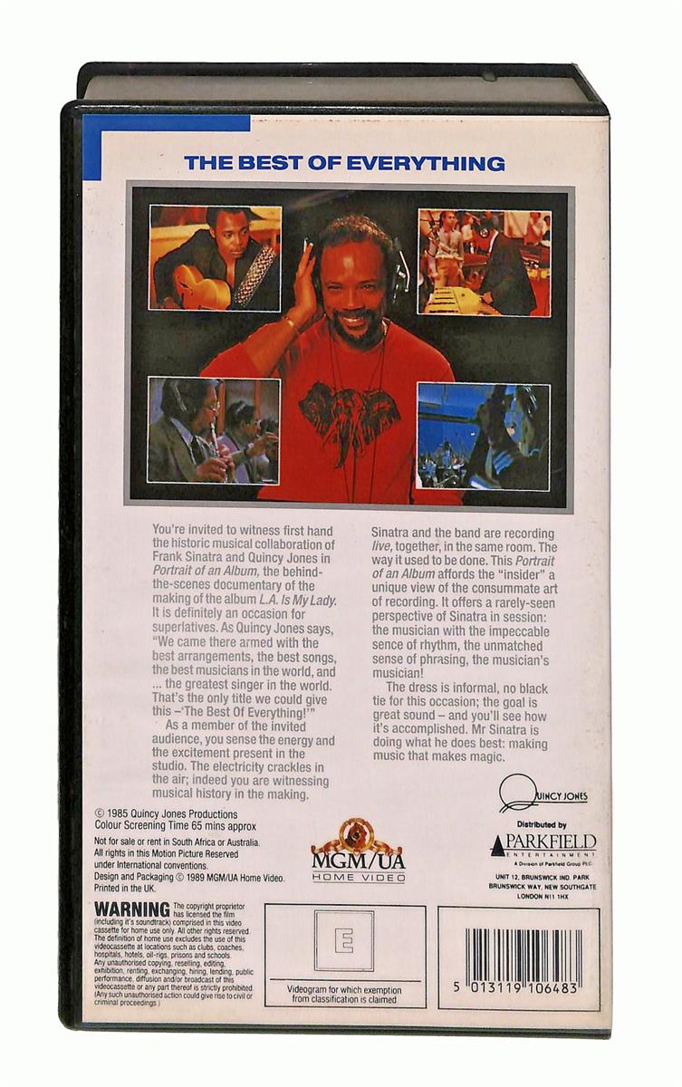 EBOND Portrait Of An Album Frank Sinatra Concert In No Ita VHS VH003057