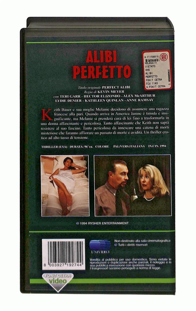EBOND Alibi Perfetto Fonit Cetra Video VHS VH003804