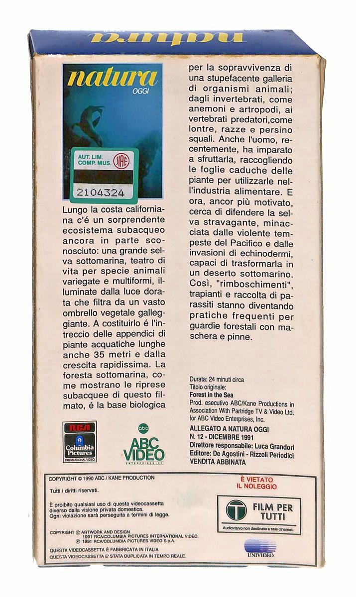 EBOND La Foresta In Fondo Al Mare Wildlife Abc Video VHS VH004185