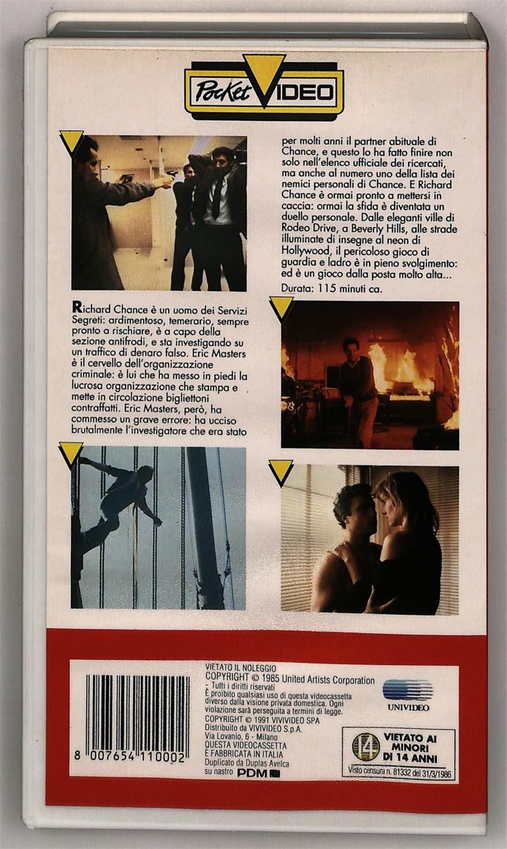 EBOND Vivere e Morire a Los Angeles Vivivideo VHS VH005303
