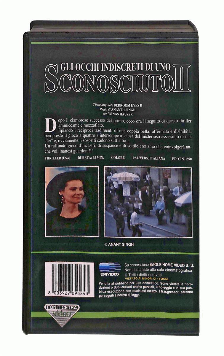 EBOND Gli Occhi Indiscreti Di Uno Sconosciuto Ii Fonit Cetra Video VHS VH003757