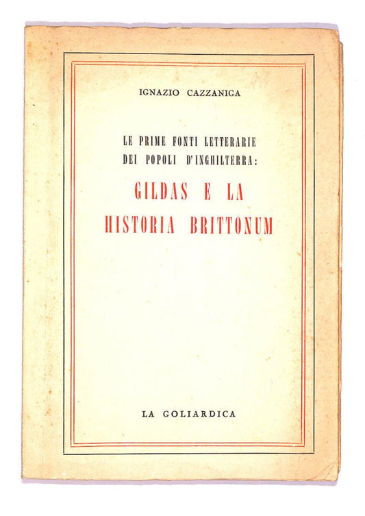 EBOND Gildas e La Historia Brittonum Libro LI008266