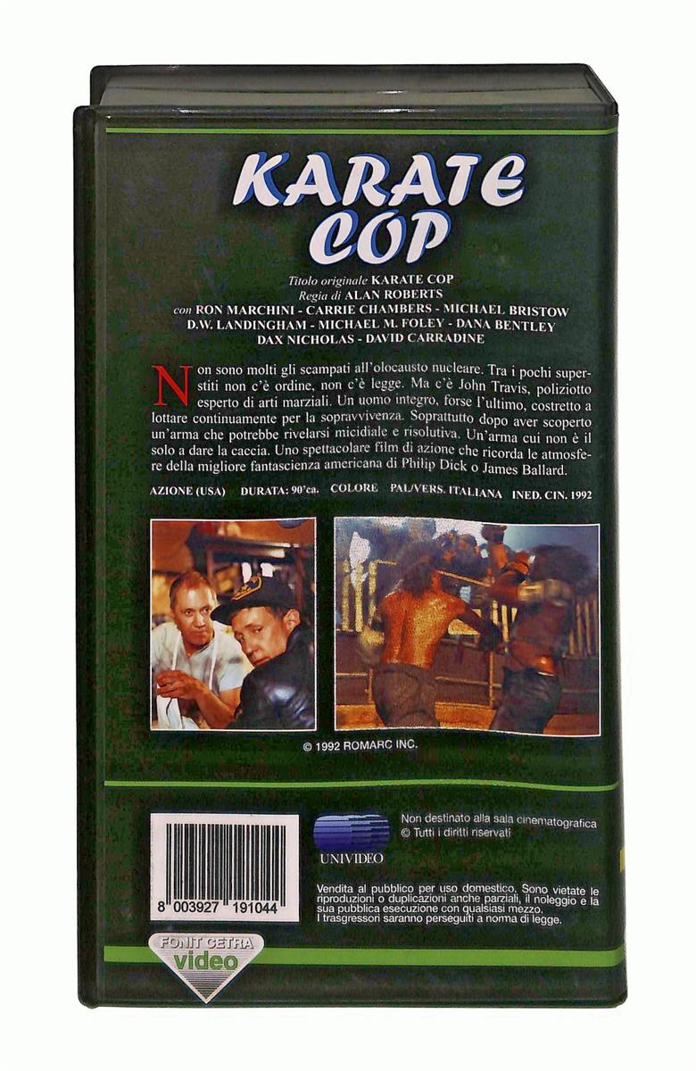 EBOND Karate Cop Fonit Cetra Video VHS VH003735
