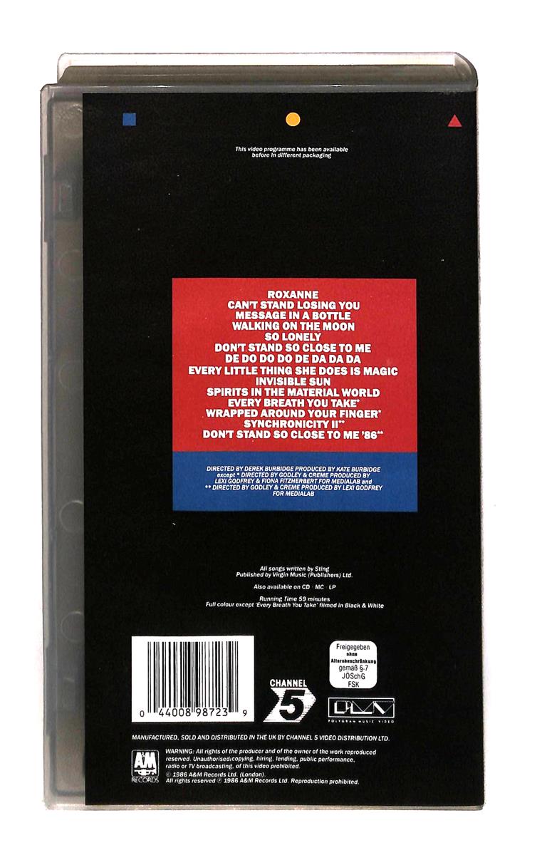 EBOND The Police Their Greatest Hits No Ita In Lingua Inglese VHS VH003721