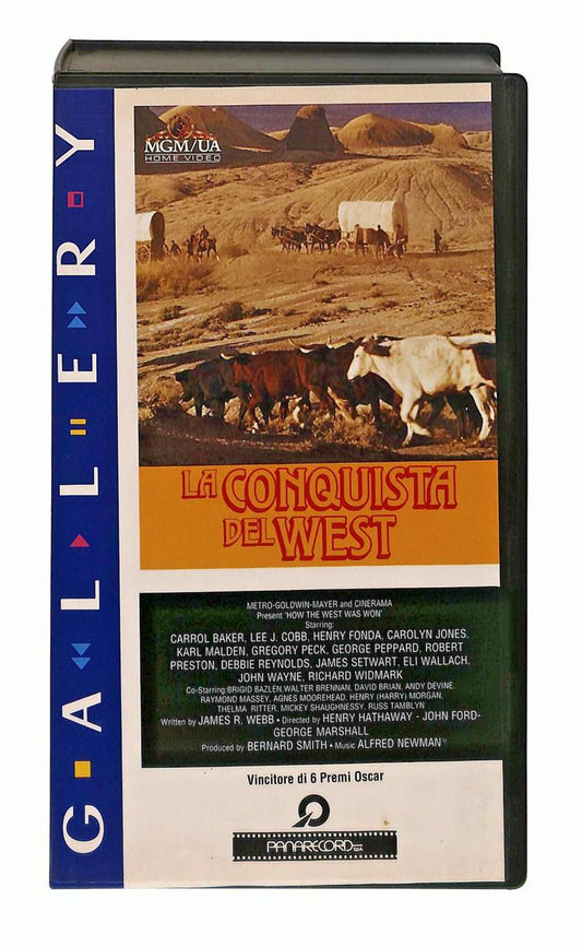 EBOND La Conquista Del West Panarecord Gallery Mgm Ua VHS VH002561