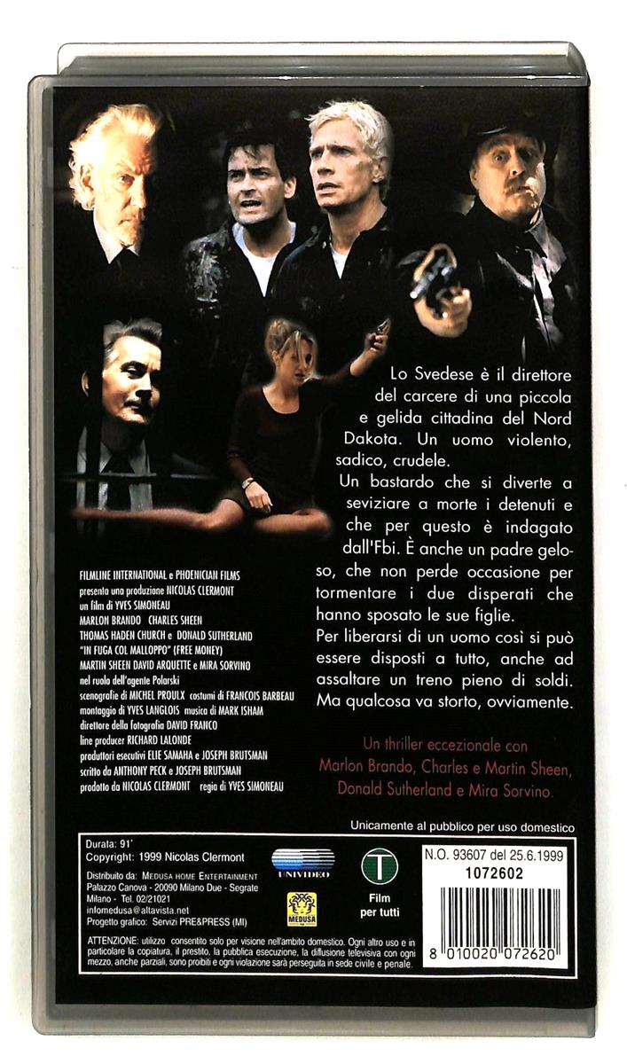EBOND In Fuga Col Malloppo Medusa VHS VH005216