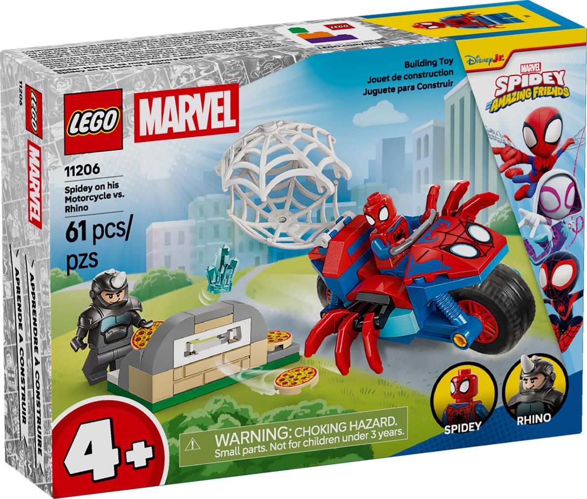 LEGO 11206 Spidey sulla moto contro Rhino