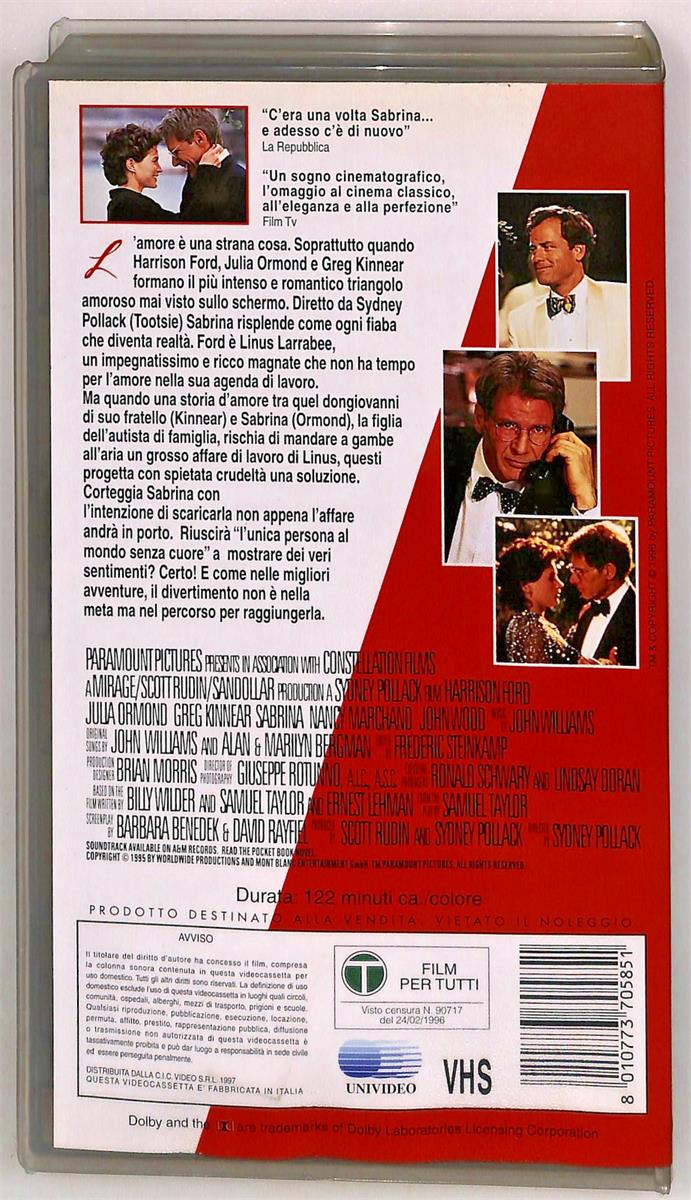 EBOND Sabrina Paramount Cic VHS VH005476