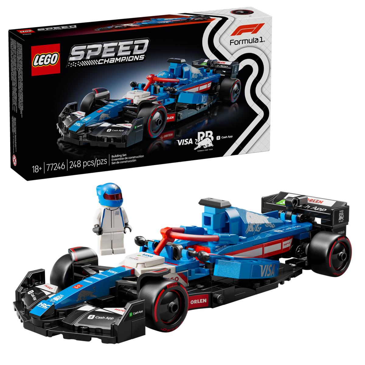 LEGO 77246 AUTO DA CORSA F1® VISA CASH APP RB VCARB