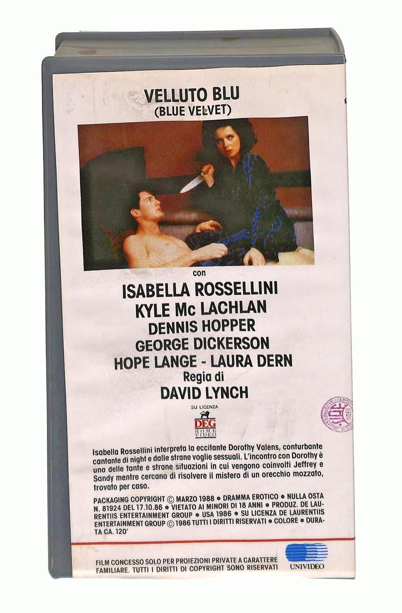 EBOND Velluto Blu Ciak Cine VHS VH003665